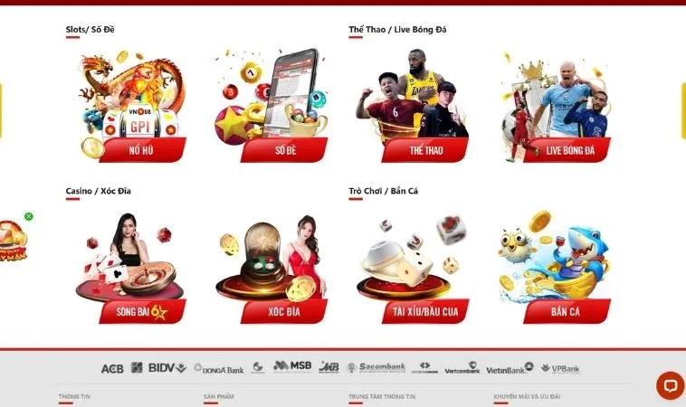 Đa dạng các thể loại game để trải nghiệm tại nhà cái VN88