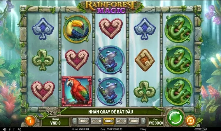 Khám Phá Nổ Hũ Rừng Xanh VN88 Săn Thưởng Khủng Cực Kịch Tính 2 Giao diện chơi game Nổ Hũ Rừng Xanh VN88